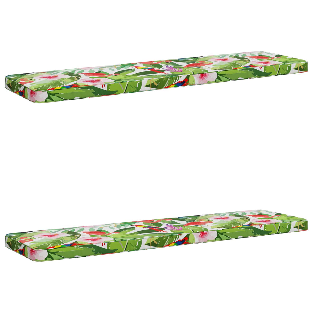 Vidaxl 2-delige bankkussens vught 2 st 100% polyester meerkleurig