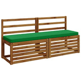 Vidaxl 1-delig bankkussen vught 100% polyester groen 160 x 40 x 5 cm