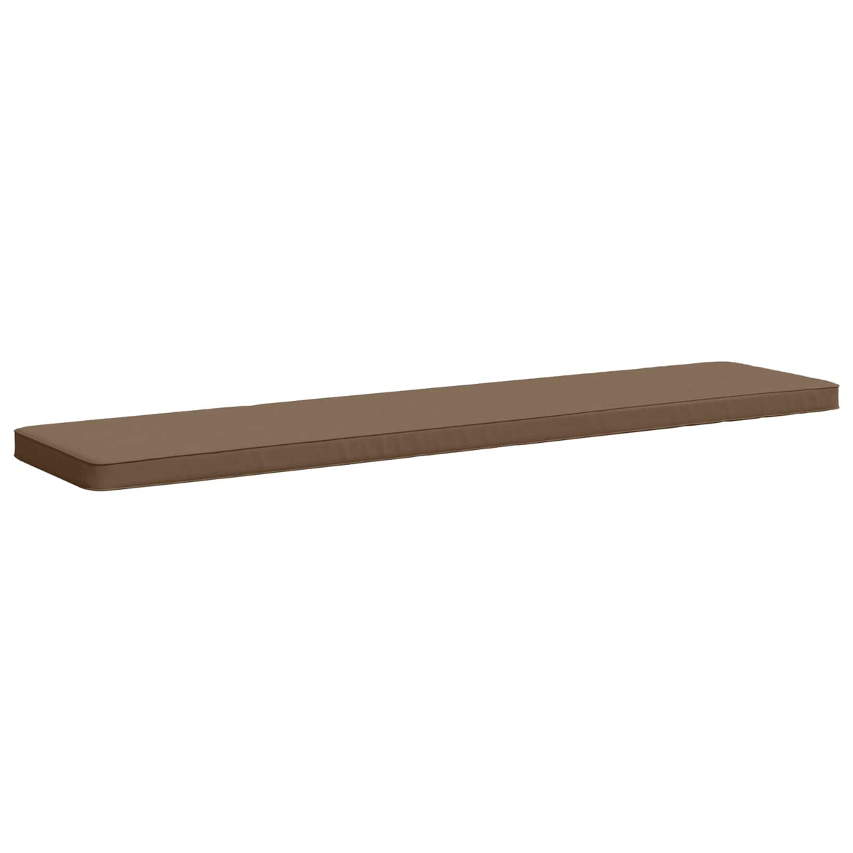 Vidaxl 1-delig bankkussen vught 100% polyester taupe 170 x 40 x 5 cm