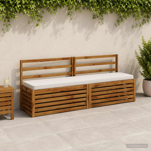 Vidaxl 1-delig bankkussen vught 100% polyester wit 180 x 40 x 5 cm