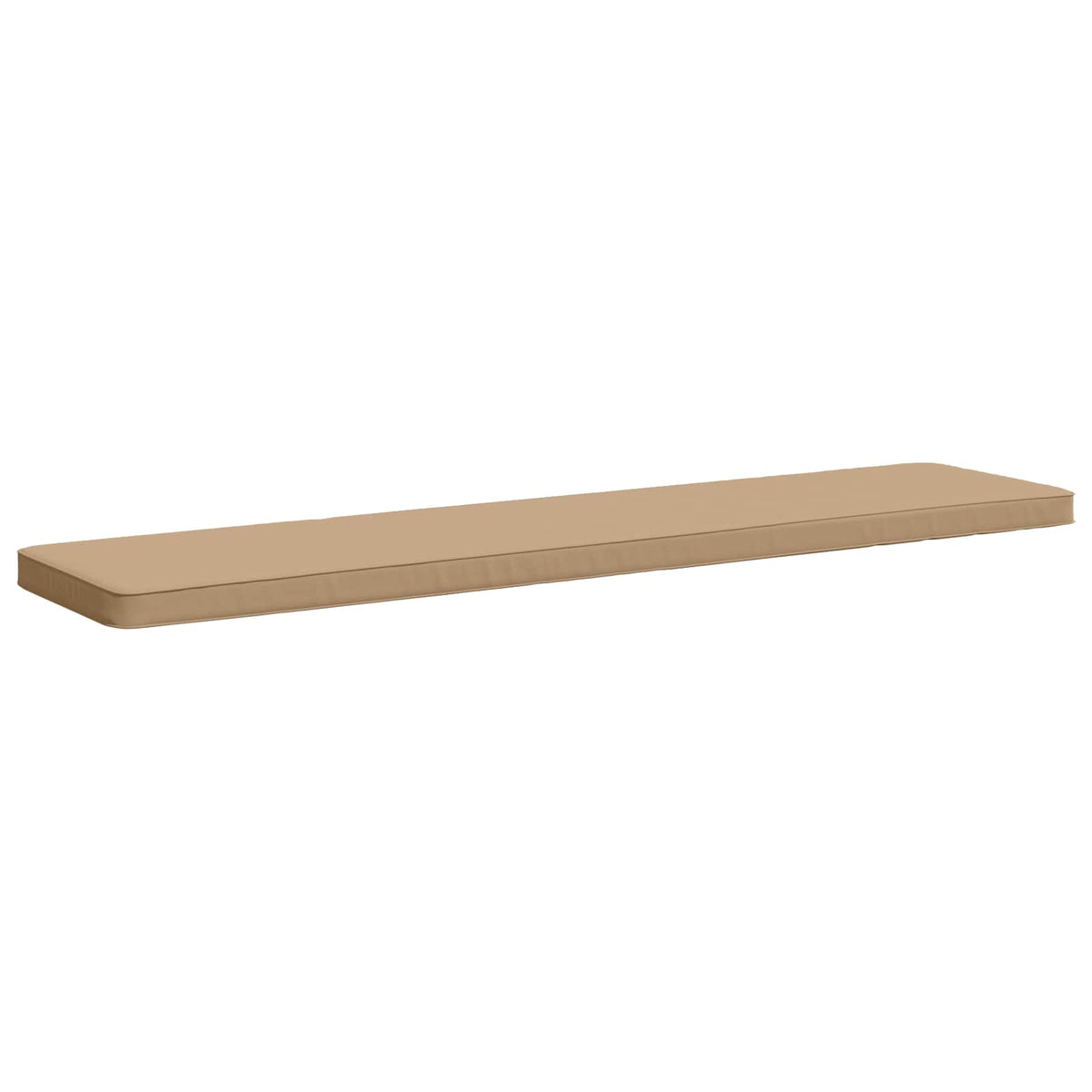 Vidaxl 1-delig bankkussen vught 100% polyester zand 170 x 40 x 5 cm