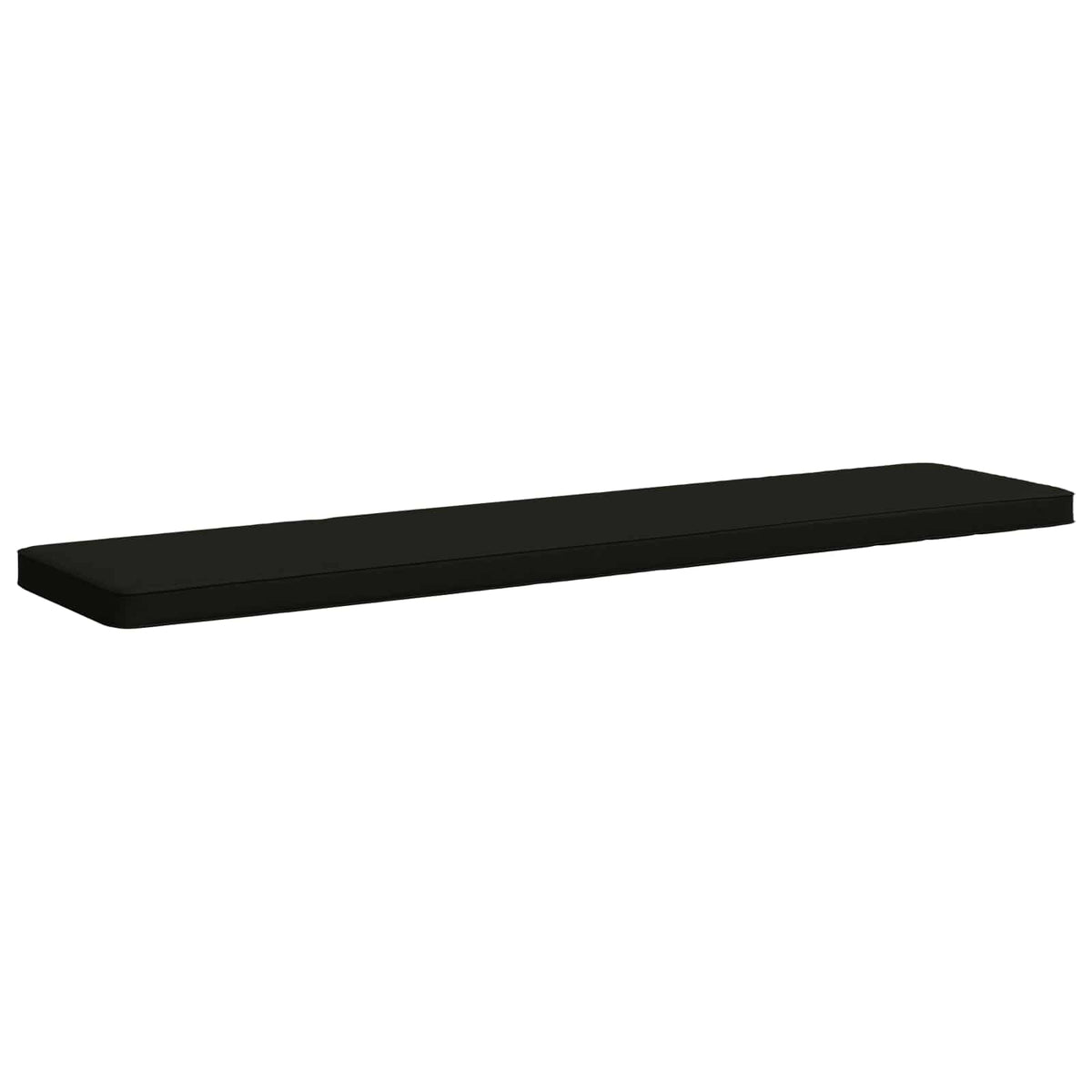 Vidaxl 1-delig bankkussen vught 100% polyester zwart 170 x 40 x 5 cm