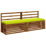 Vidaxl 2-delige bankkussens vught 2 st 100% polyester helder groen