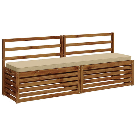 Vidaxl 2-delige bankkussens vught 2 st 100% polyester beige