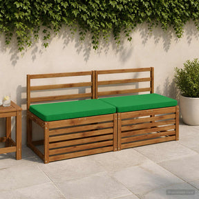 Vidaxl 1-delig bankkussen vught 100% polyester groen 80 x 50 x 5 cm