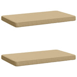 Vidaxl 2-delige bankkussens vught 2 st 100% polyester beige