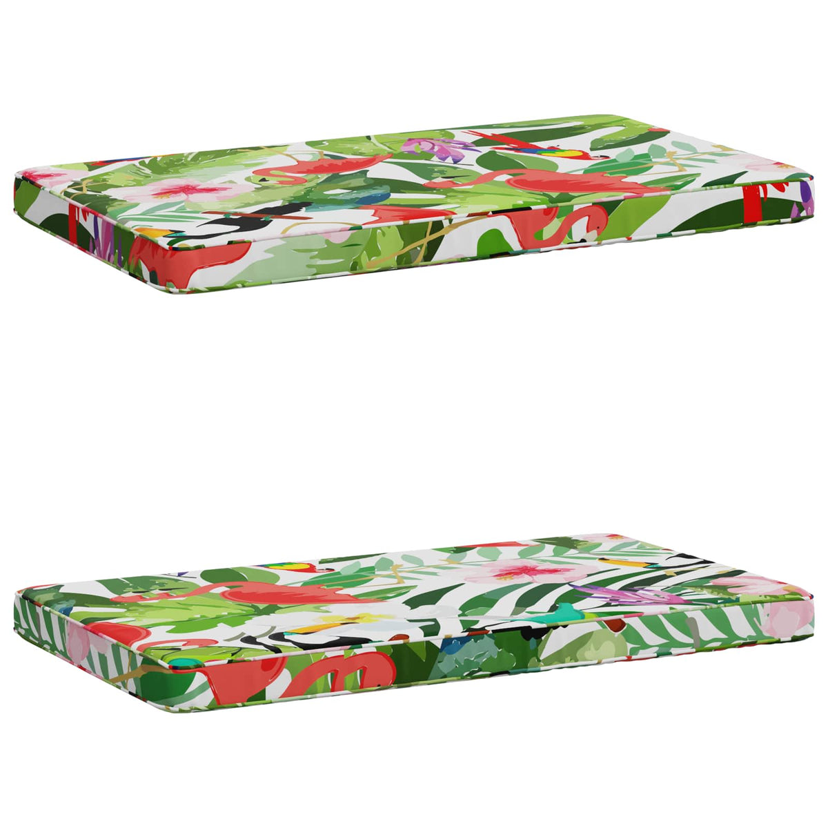 Vidaxl 2-delige bankkussens vught 2 st 100% polyester meerkleurig