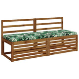 Vidaxl 2-delige bankkussens vught 2 st 100% polyester bladpatroon