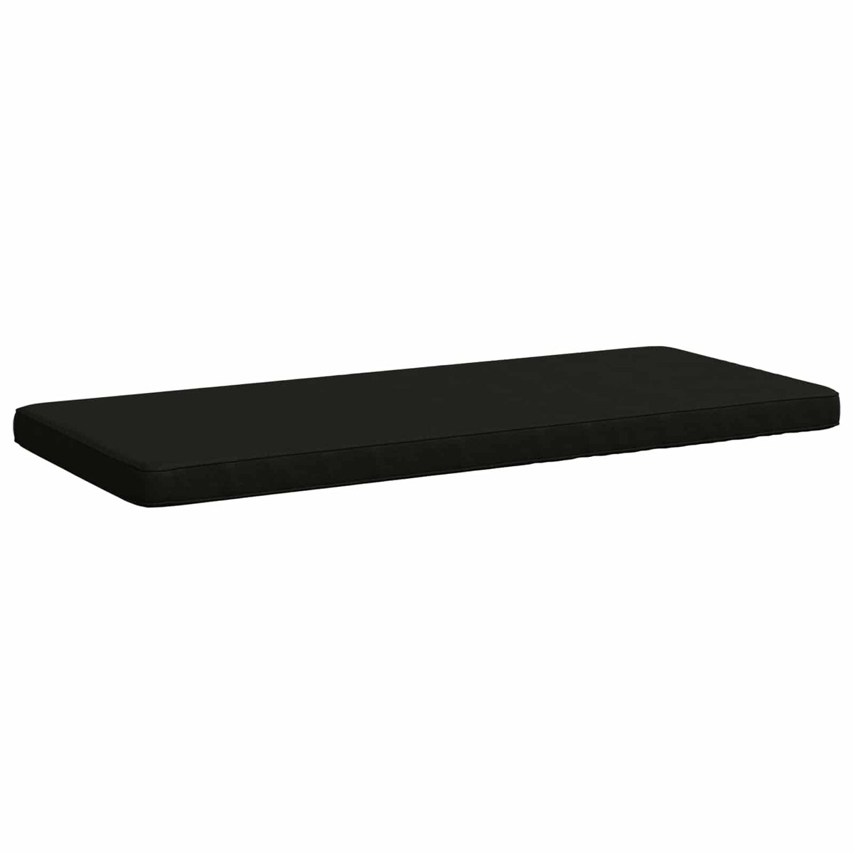 Vidaxl 1-delig bankkussen vught 100% polyester zwart 100 x 50 x 5 cm