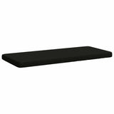 Vidaxl 1-delig bankkussen vught 100% polyester zwart 100 x 50 x 5 cm