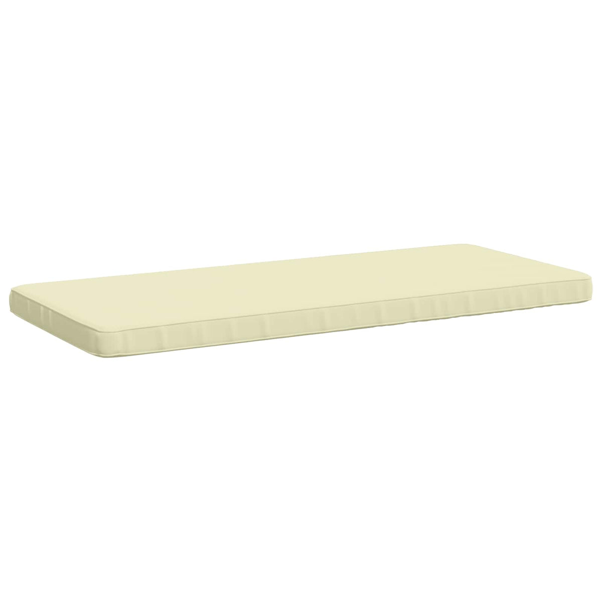 Vidaxl 1-delig bankkussen vught 100% polyester crèmekleurig