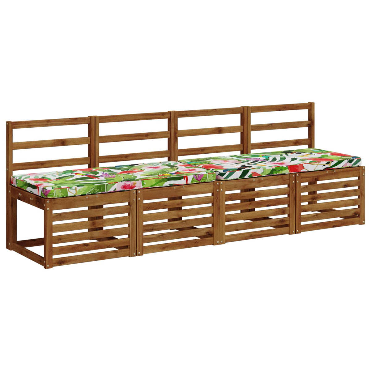 Vidaxl 2-delige bankkussens vught 2 st 100% polyester meerkleurig