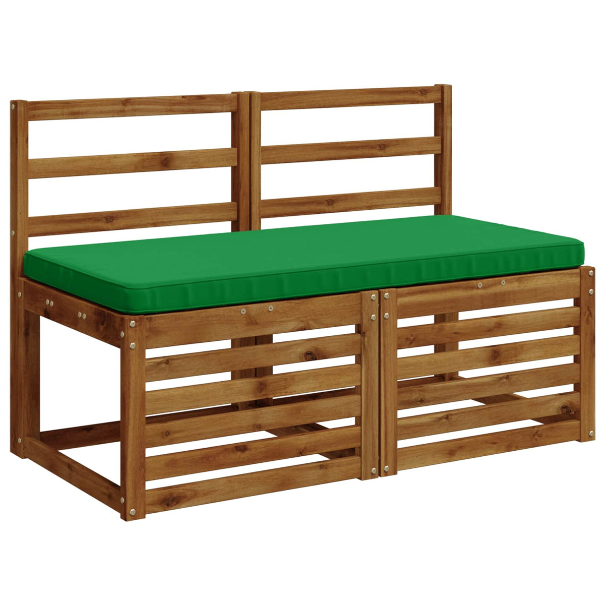 Vidaxl 1-delig bankkussen vught 100% polyester groen 100 x 50 x 5 cm