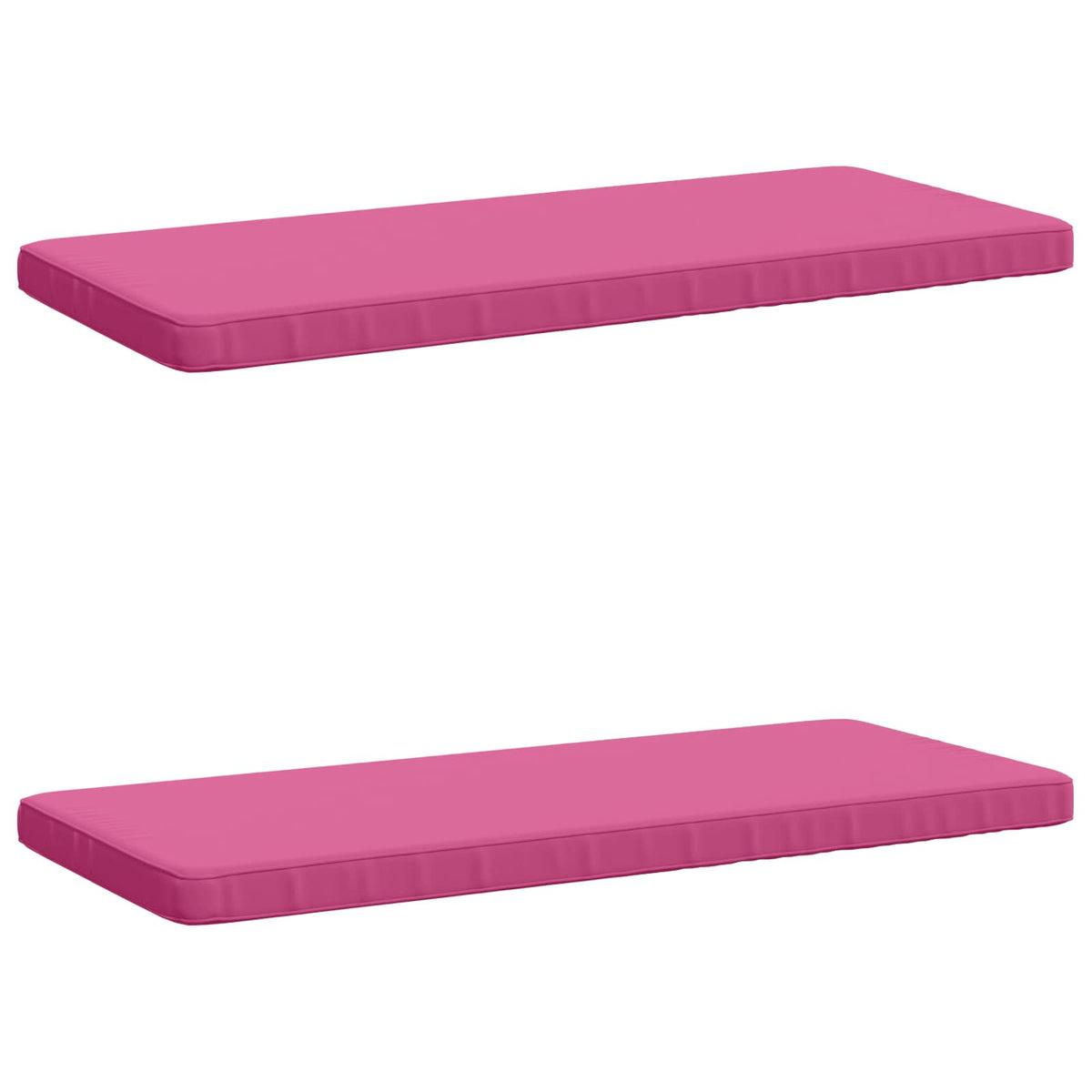 Vidaxl 2-delige bankkussens vught 2 st 100% polyester roze