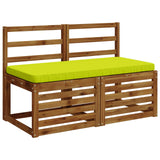 Vidaxl 1-delig bankkussen vught 100% polyester helder groen