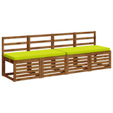 Vidaxl 2-delige bankkussens vught 2 st 100% polyester helder groen