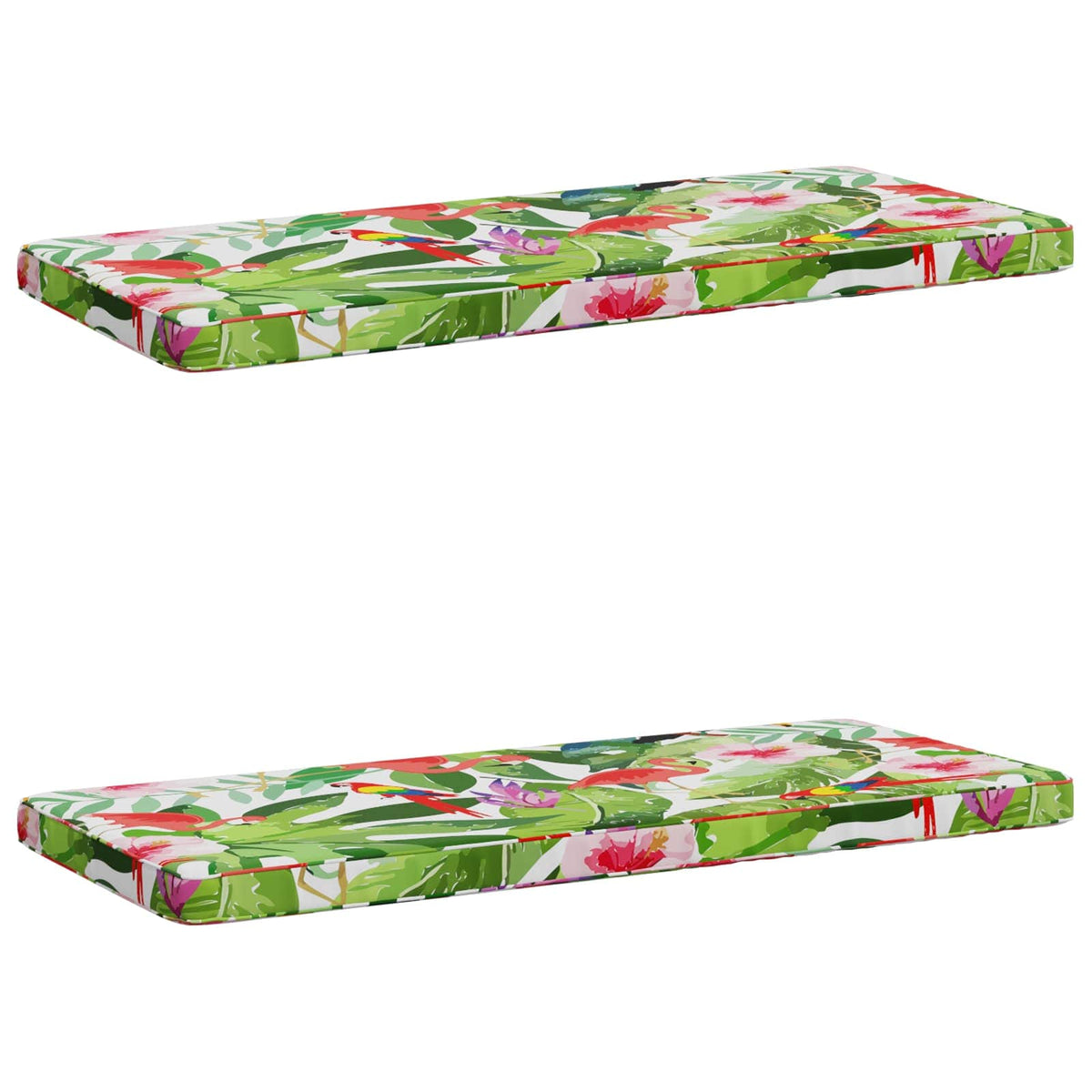 Vidaxl 2-delige bankkussens vught 2 st 100% polyester meerkleurig