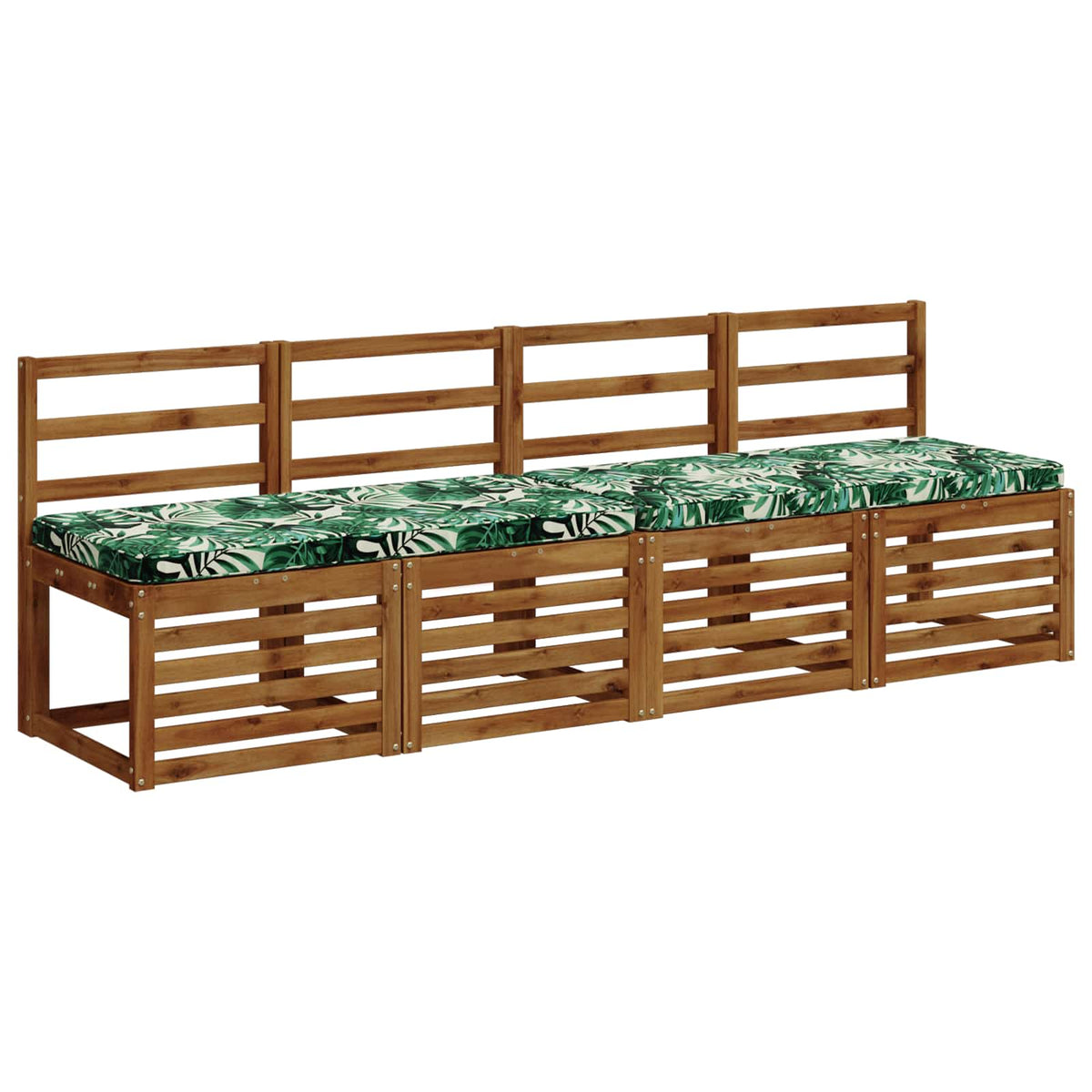 Vidaxl 2-delige bankkussens vught 2 st 100% polyester bladpatroon