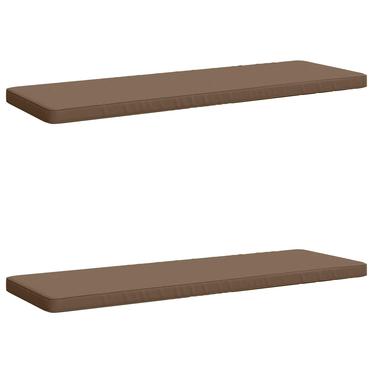 Vidaxl 2-delige bankkussens vught 2 st 100% polyester taupe