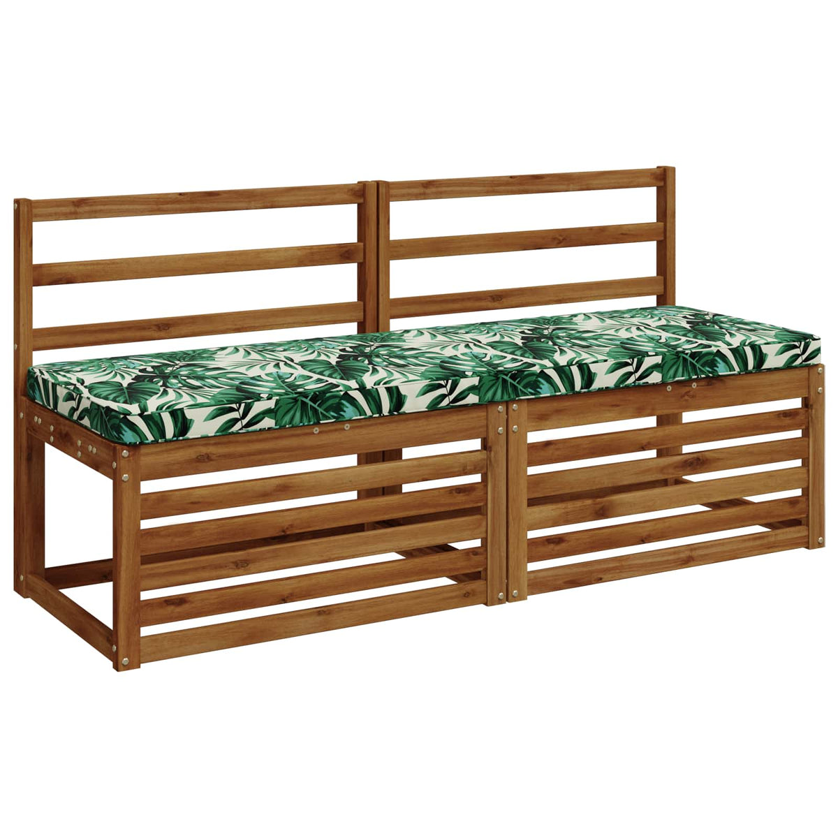 Vidaxl 2-delige bankkussens vught 2 st 100% polyester bladpatroon