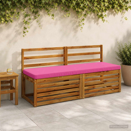Vidaxl 1-delig bankkussen vught 100% polyester roze 140 x 50 x 5 cm