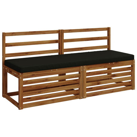 Vidaxl 1-delig bankkussen vught 100% polyester zwart 150 x 50 x 5 cm