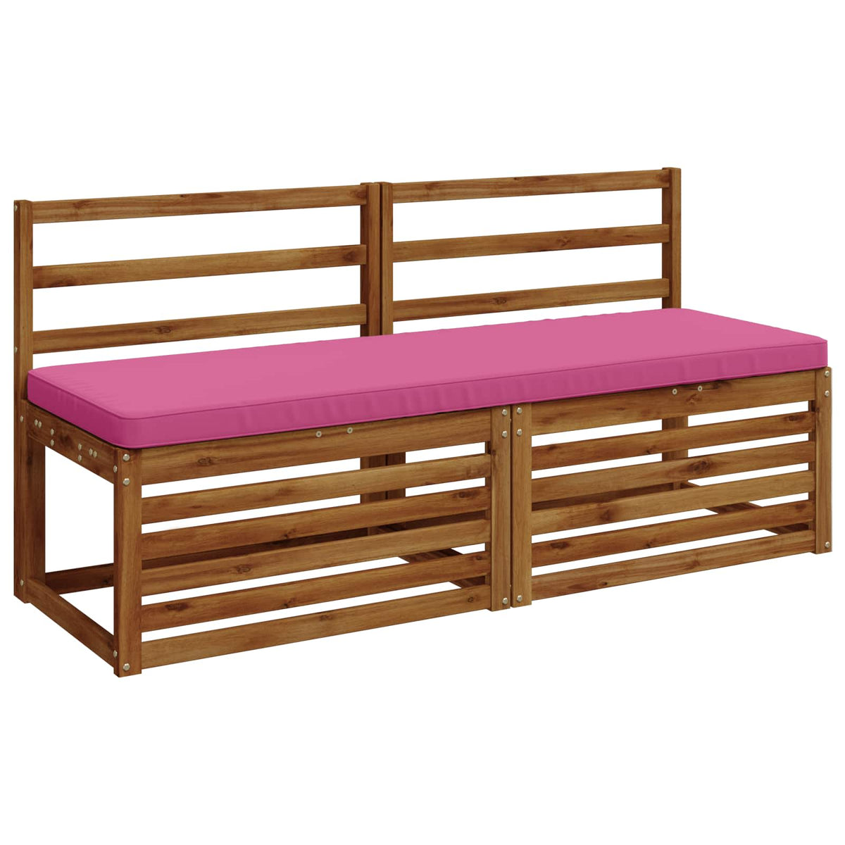 Vidaxl 2-delige bankkussens vught 2 st 100% polyester roze
