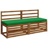 Vidaxl 1-delig bankkussen vught 100% polyester groen 160 x 50 x 5 cm