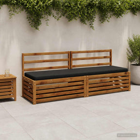Vidaxl 1-delig bankkussen vught 100% polyester zwart 170 x 50 x 5 cm
