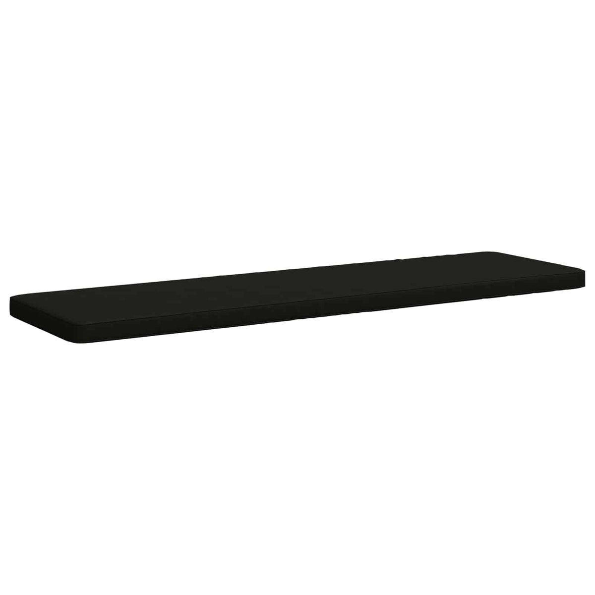 Vidaxl 1-delig bankkussen vught 100% polyester zwart 180 x 50 x 5 cm
