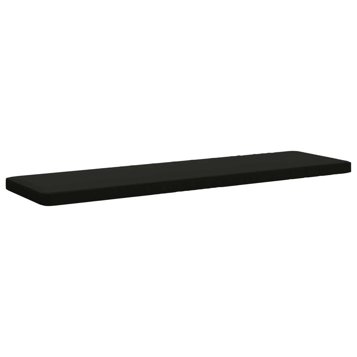 Vidaxl 1-delig bankkussen vught 100% polyester zwart 180 x 50 x 5 cm