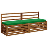 Vidaxl 1-delig bankkussen vught 100% polyester groen 180 x 50 x 5 cm