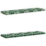 Vidaxl 2-delige bankkussens vught 2 st 100% polyester bladpatroon