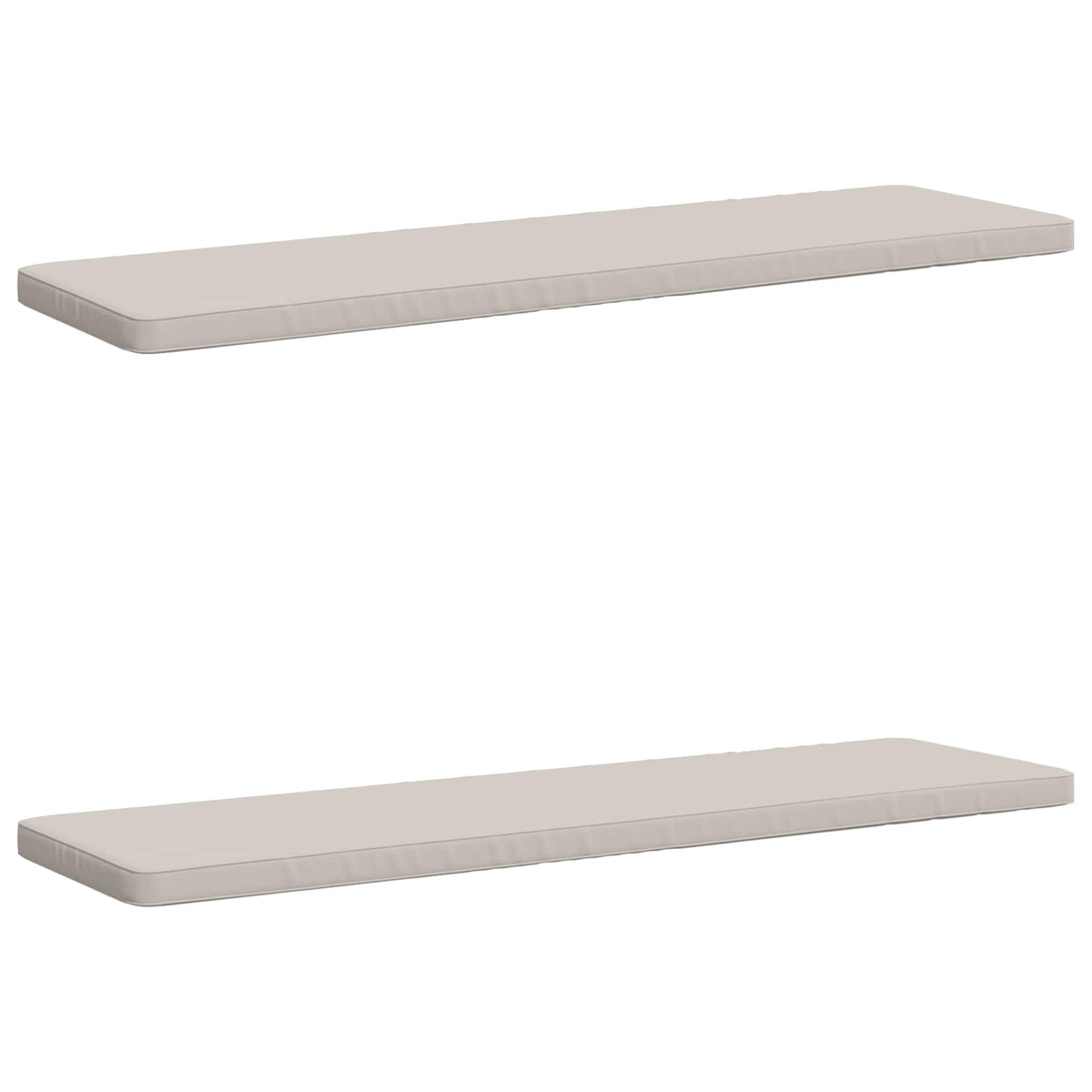 Vidaxl 2-delige bankkussens vught 2 st 100% polyester wit