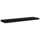 Vidaxl 1-delig bankkussen vught 100% polyester zwart 200 x 50 x 5 cm