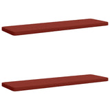 Vidaxl 2-delige bankkussens vught 2 st 100% polyester rood