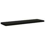 Vidaxl 1-delig bankkussen vught 100% polyester zwart 200 x 50 x 5 cm