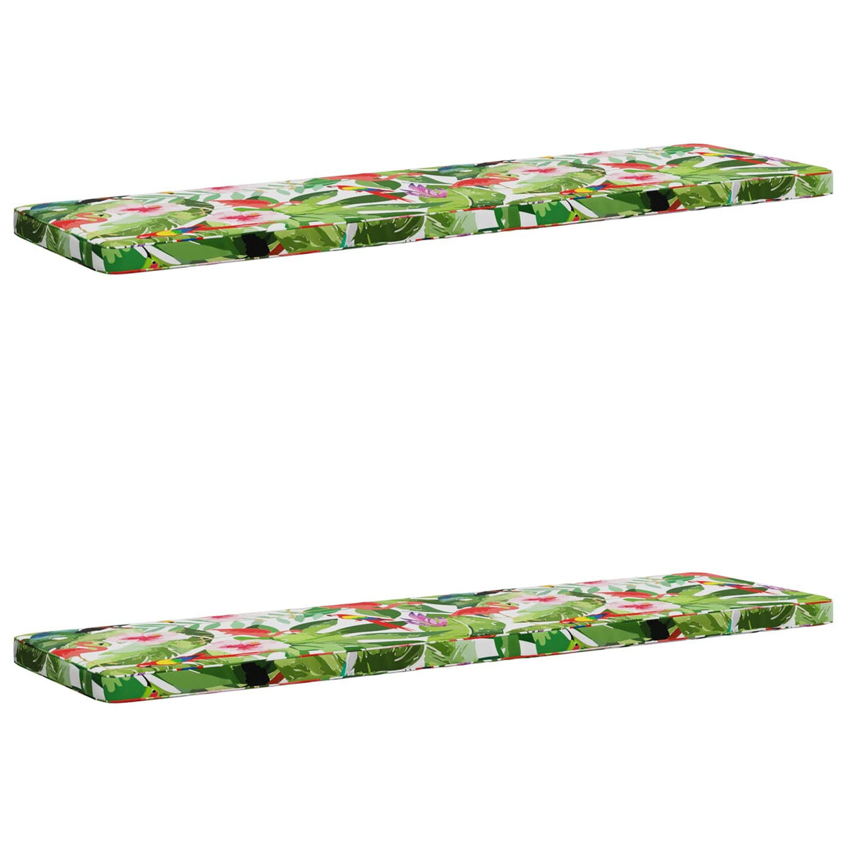 Vidaxl 2-delige bankkussens vught 2 st 100% polyester meerkleurig