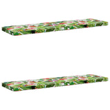 Vidaxl 2-delige bankkussens vught 2 st 100% polyester meerkleurig