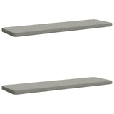 Vidaxl 2-delige bankkussens vught 2 st 100% polyester grijs