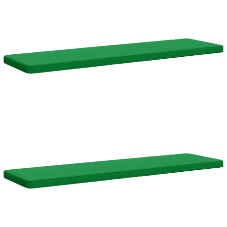 Vidaxl 2-delige bankkussens vught 2 st 100% polyester groen