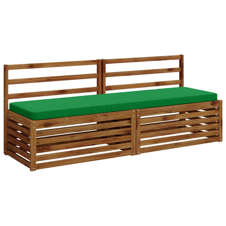 Vidaxl 2-delige bankkussens vught 2 st 100% polyester groen