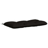 Vidaxl bankkussen vianen 100% polyester zwart 110 x 60 x 12 cm