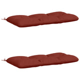 Vidaxl 2-delige bankkussens vianen 100% polyester rood
