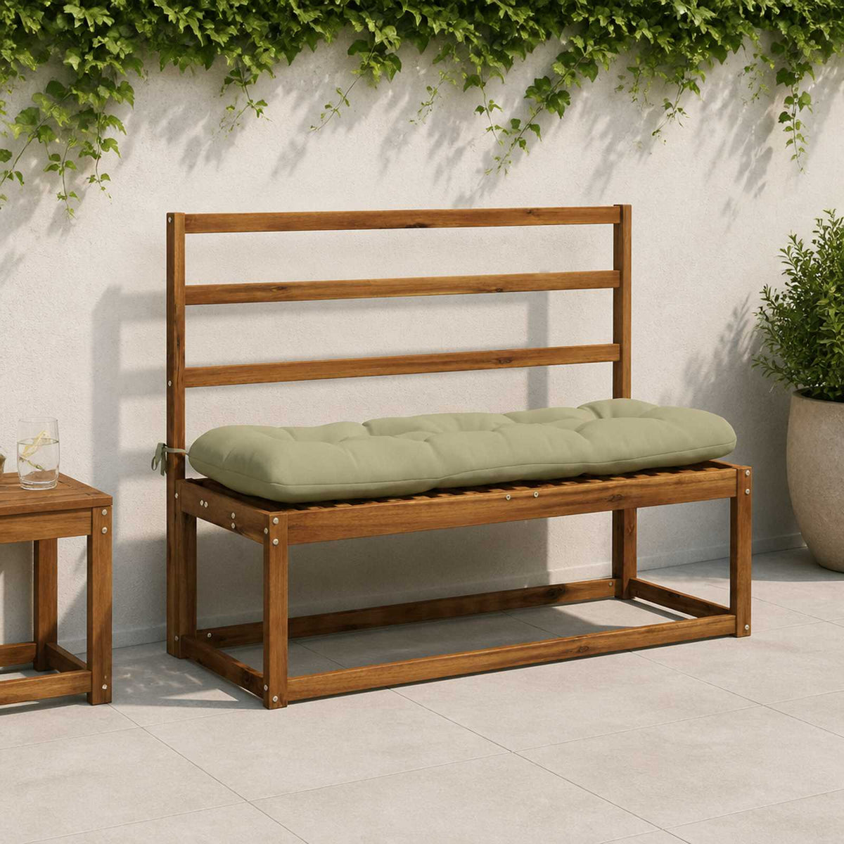 Vidaxl bankkussen vianen 100% polyester lichtgroen 100 x 40 x 12 cm
