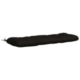 Vidaxl bankkussen vianen 100% polyester zwart 120 x 40 x 12 cm