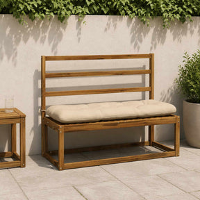 Vidaxl bankkussen vianen 100% polyester crèmekleurig 100 x 40 x 12 cm
