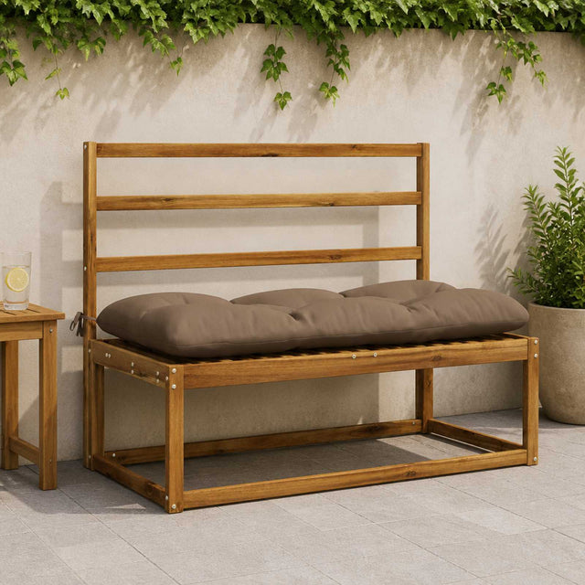 Vidaxl bankkussen vianen 100% polyester taupe 120 x 50 x 12 cm