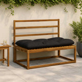 Vidaxl bankkussen vianen 100% polyester zwart 100 x 60 x 12 cm