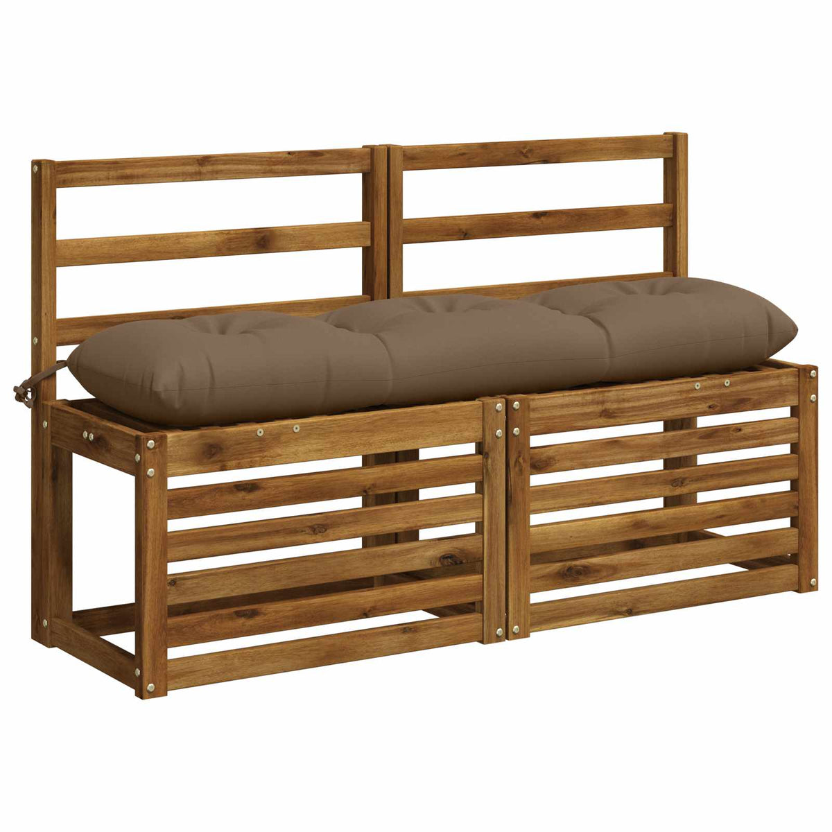 Vidaxl bankkussen vianen 100% polyester taupe 130 x 30 x 12 cm
